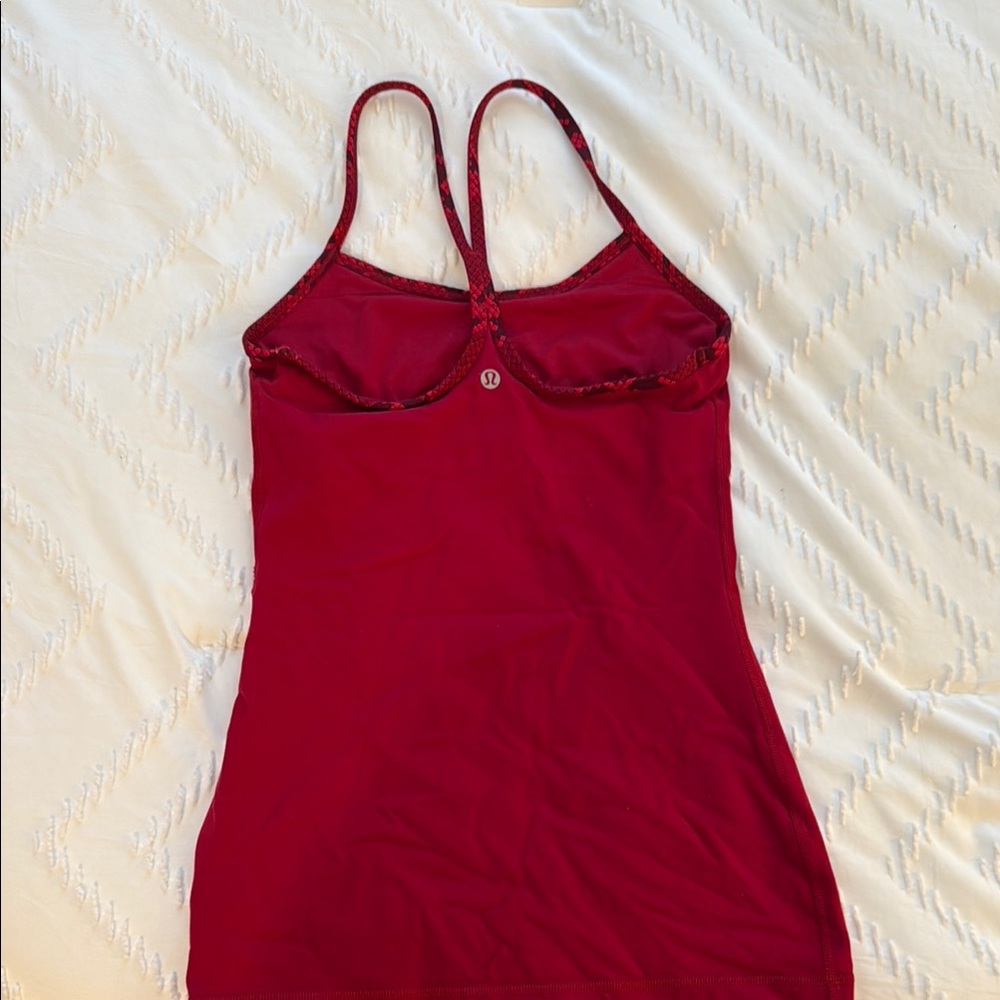 lululemon athletica Red Tank Top